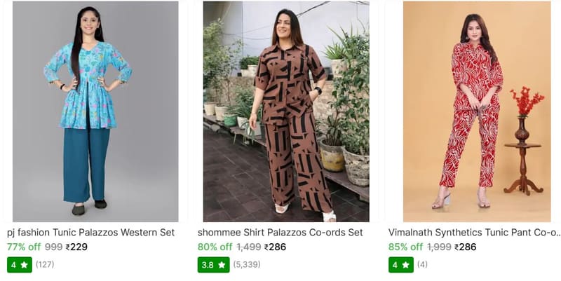 🔥  Women Co-Ord's Set From ₹229