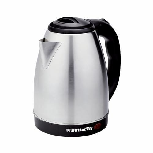 🛍️ Butterfly Evo Pro 1.8L Electric Kettle | 1350 W | 360 degree Swivel Power Base | Auto Shut Off | For Hot Water, Tea, Coffee, Noodles | Dry Boil Protection