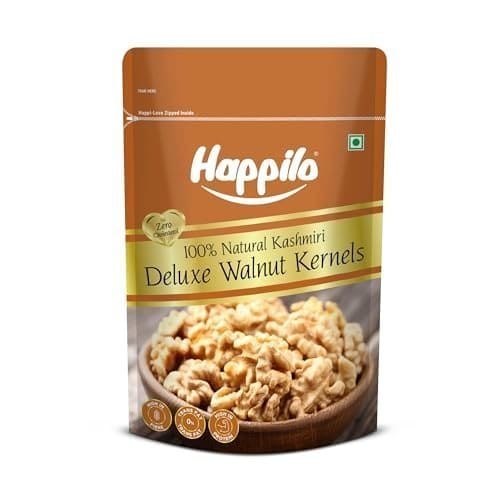 🛍️ Happilo Premium Deluxe Walnut Kernels 200g (Pack of 1) | Walnuts without Shell | Akhrot Giri | Dry Fruits, Healthy Snacks | Natural Walnut Kernels | Rich in Protein, Iron & Source of Omega-3