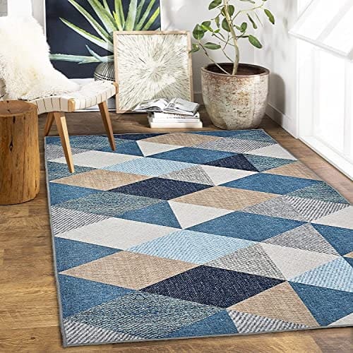 🛍️ ishro home Carpet for Hall, Premium Rug for Living Room, Carpet for Bedroom/Living Area/Home with| Anti Slip Backing | Machine Washable (Crystals, 3x5 fts)
