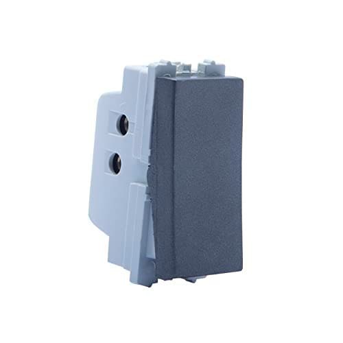 Wipro Northwest Nowa 6A One Way Switch, Silver Grey (pack of...