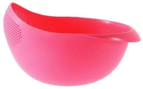 Black Olive Rice Bowl Strainer With Drain Holes - Plastic St...