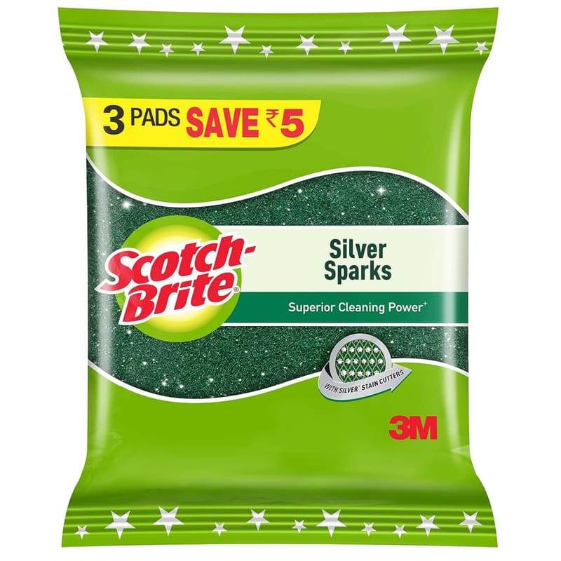 Amazon Loot : 🔥  Scotch-Brite Silver Sparks Pad @ ₹49