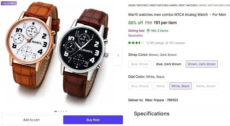 Analog Watch  - For Men  ₹91