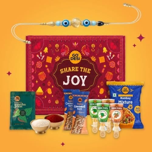 GO DESi Rakhi Set For Brother - 12 Items | Share the Joy Gif...