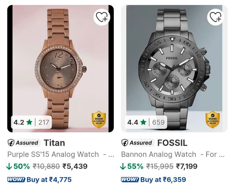 Flipkart | Branded Watches & Eyewear Mega Sale 🔥