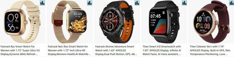 Amazon | Upto 47% Off on Titan & Fastrack Smartwatches + Apply Coupon