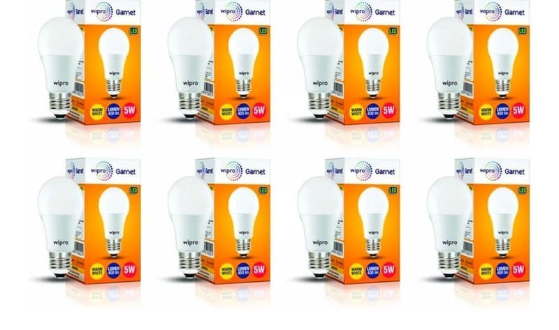 wipro Garnet 5W LED Bulb,pack of 8 at Rs.469.