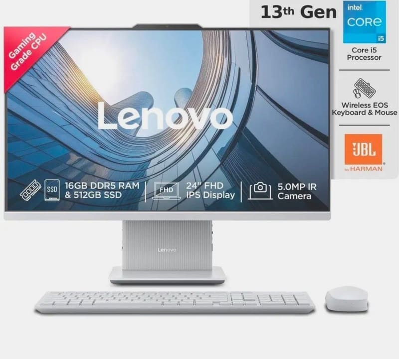 Lenovo IdeaCentre AIO Core i5 (16 GB DDR5/512 GB SSD) @95,490
