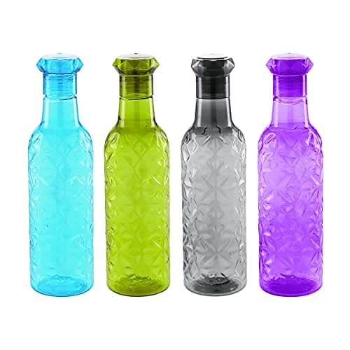 Attro Iceberg Unbreakable PET Fridge Water Bottle,Set of 4,1...