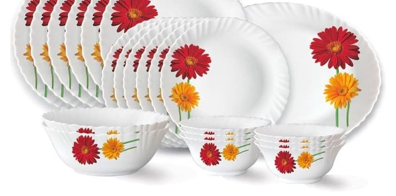 Larah by Borosil Opalware Dinner Set 21Pcs @1367