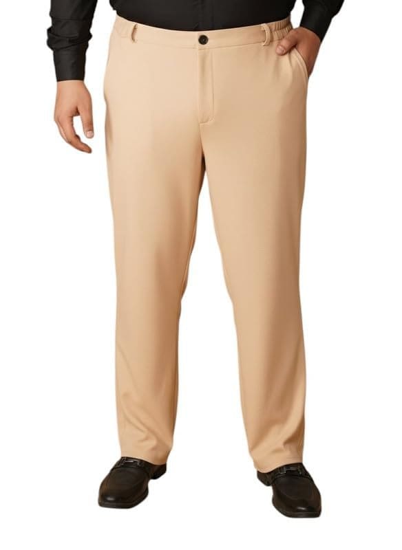 OOMPH! Luxury Lycra Stretchable Formal Pants for Men | Styli...
