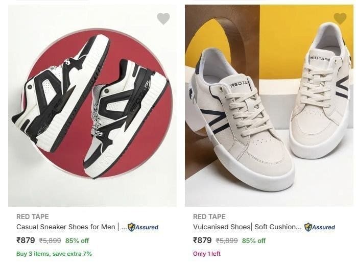 Flipkart | Red Tape Shoes Upto 85% off