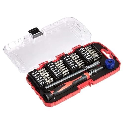 🛍️ AmazonBasics 51-Piece Precision Screwdriver Bit Set, 17.1 x 9.7 x 2.8 cm