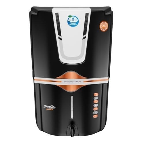 🛍️ AQUA D PURE 12L Multi-Stage RO Water Purifier with Zinc Copper Alkaline Filter, UV, UF, TDS Controller with Multiple Water Source Compatibility & Energy Saving Mode, Best for Home and Office, Silver