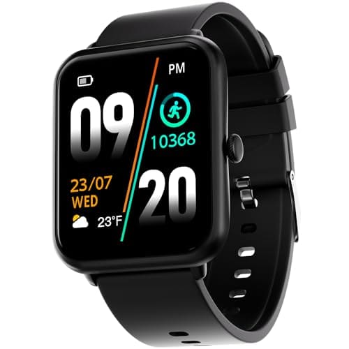 🛍️ Fire-Boltt Ninja Call Pro Bluetooth Calling Smart Watch, 1.69″ HD Display,Dual Chip,AI Voice Assistant, 120+ Sports Modes, SpO2 & Heart Rate Monitor, Fitness Tracker Smartwatch for Men & Women - Black