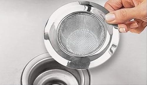 🛍️ Ganesh Stainless Steel Sink Strainer Kitchen Drain Basin Basket Filter Stopper Drainer/Jali | 10 W x 10 H Millimeters