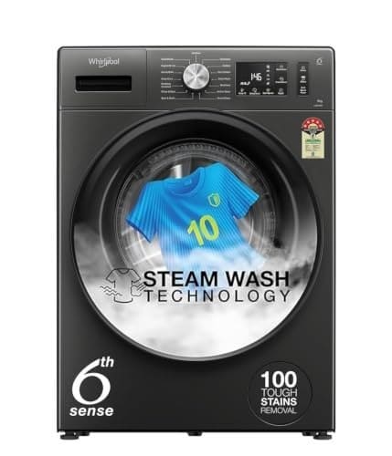 Whirlpool 9 Kg Steam Wash Technology 5 Star Inverter Front L...