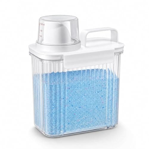 PRAZA Laundry Detergent Storage Container 1800 ML with Measu...