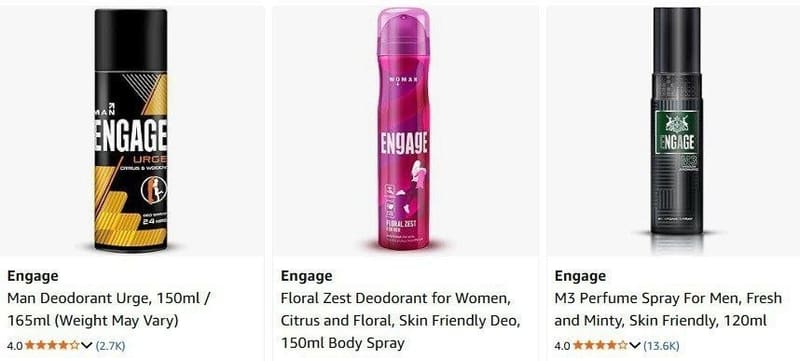 Amazon | Engage Deos from Rs.112