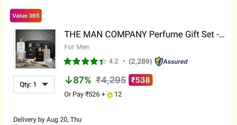 TMC Perfume Gift Set Of 4 @ ₹538