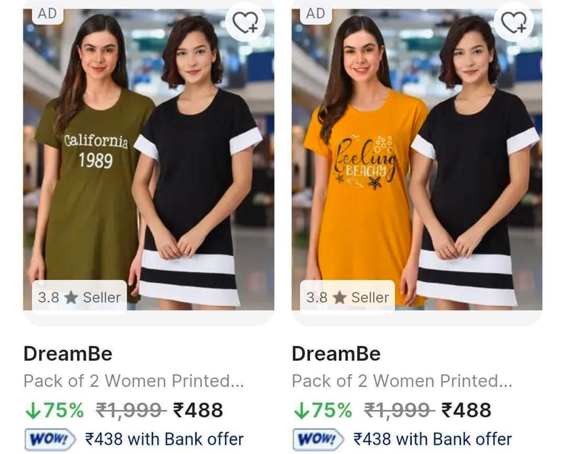 Flipkart | Upto 75% Off On Branded Womens Clothing.