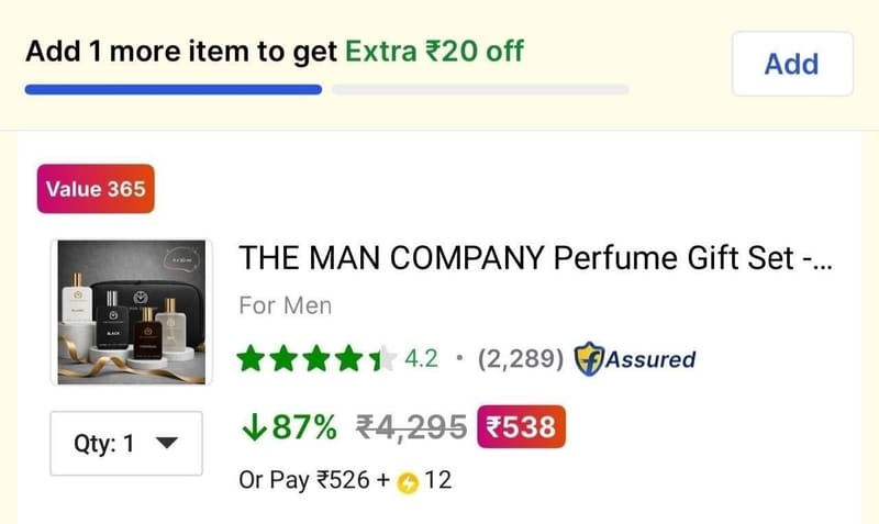 TMC Perfume Gift Set Of 4 @ ₹538.