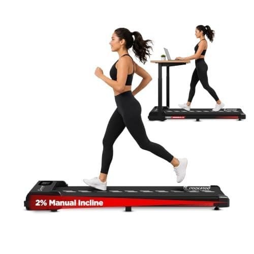 🛍️ Cockatoo SmartWalk 1A Slimmest Walking Pad for Home, with Speed 1-6Km/Hr, 3HP Peak, 2-Level Incline Underdesk Treadmill (Max Weight:100 kg)