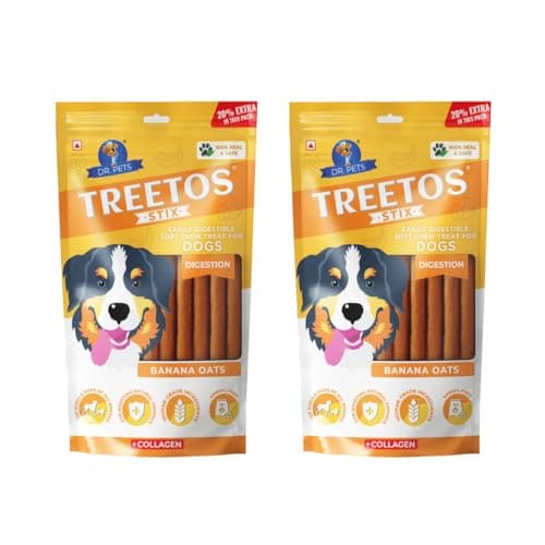 Dr. Pets Pack of 2 (85g Each) Treetos Soft Dog Treats | Chic...