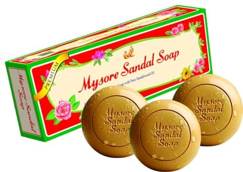 🛍️ Mysore Sandal Original Bathing Soap 450g (150g x Pack of 3) | Sandalwood | Natural Moisturising Bath Soap