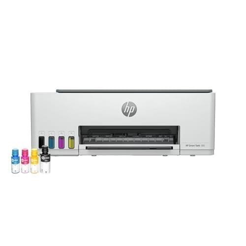 🛍️ HP Smart Tank 580 All-in-One WiFi Colour Printer | 1 Extra Black Ink Bottle | 1+1 Year Extended Warranty on Registration| Up to 8000 Black & 6000 Colour Prints I Print,Scan & Copy for Office/Home