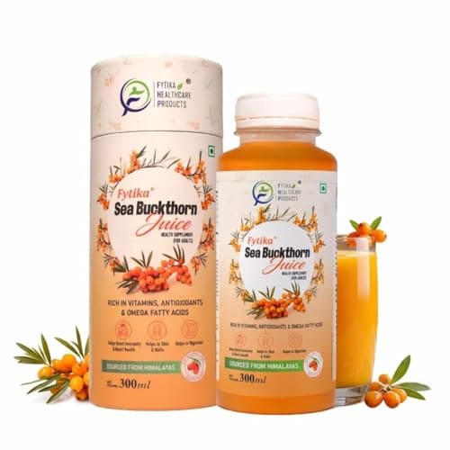 Fytika Sea Buckthorn Juice - 300 ML (PACK OF 1) | Pulp Conce...