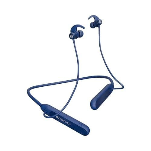 ZEBRONICS RAGA F2, Bluetooth Neckband in Ear, 22 Hours Playb...