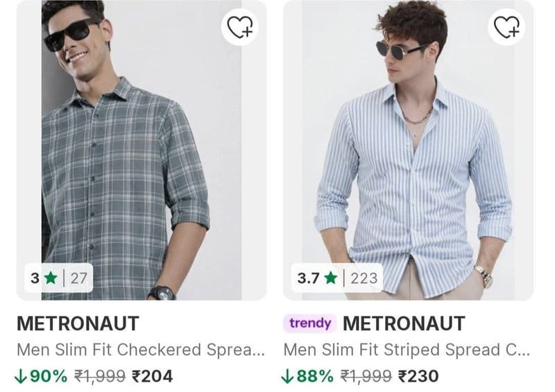 Flipkart Loot : Upto 90% off on Metronaut Clothing 😱😱
