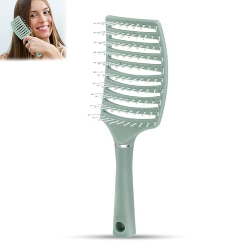 Detangling Hair Brush for Women & Men, Flexible Vented Paddl...