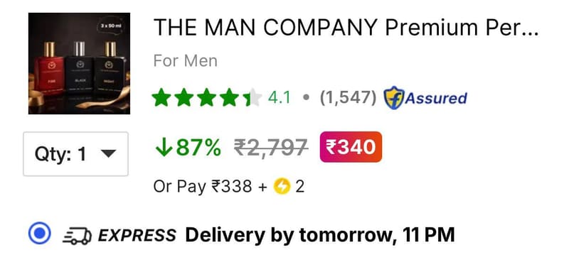 TMC Perfume Combo (3 x 50ml) @340.