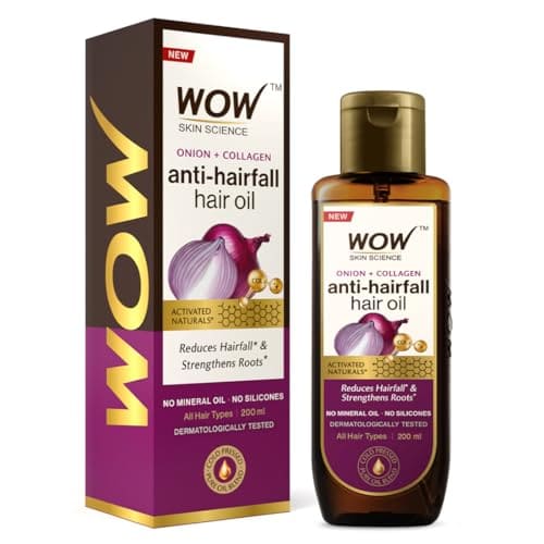 WOW Onion Black Seed Hair Oil - Controls Hair Fall - No Mine...