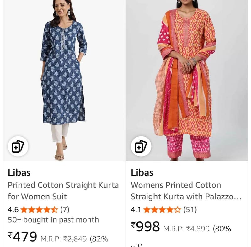 Upto 85% Off On Libas Women Clothing