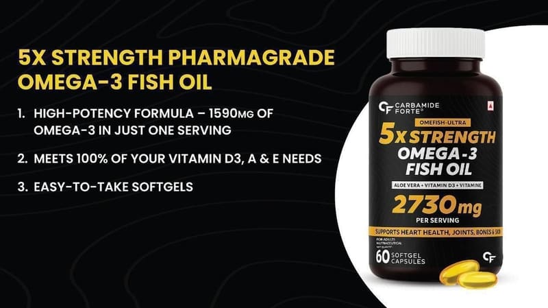 Amazon 🔥Loot : CF 5X Strength Fishoil 2730mg - 60 Caps @ 599/-