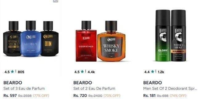 Myntra | Beardo perfumes at Min 70% off