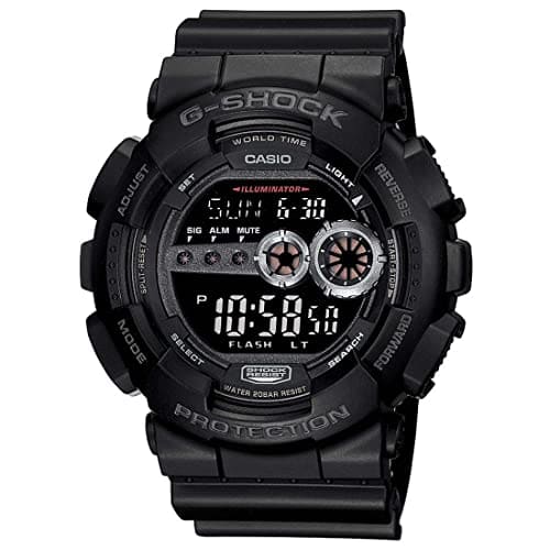 Casio G-Shock Digital Black Dial Men's Watch-GD-100-1BDR (G3...