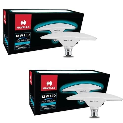 Havells T Shape NU Led Bulb 12W B22 Base|14% Wider Light Spr...