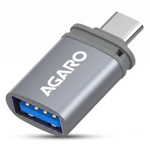 🛍️ AGARO Blaze USB 3.0 to Type C OTG Adapter, Compatible with Thunderbolt to USB Adapter, Laptops Including MacBook Pro, Air and All Type-C Devices, Portable and High-Speed Data Transfer