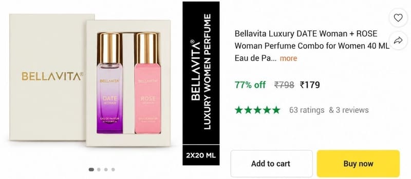 📉LOOT: Bellavita Pack Of 2 Perfume