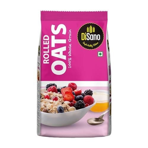 DiSano Rolled Oats (Jumbo) 1kg, High Fibre Breakfast, Wholeg...