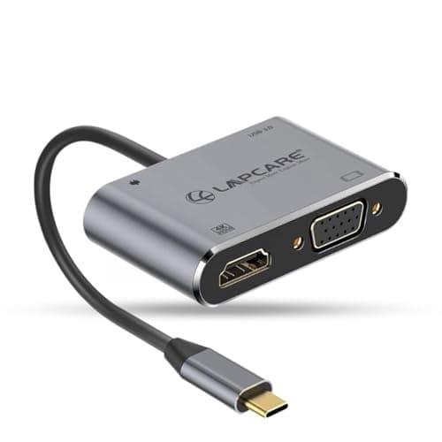 Lapcare LC411 USB-C USB Hub/Docking Station(4-in-1) with 4K ...