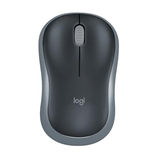 🛍️ Logitech M186 Wireless Mouse, 2.4GHz with USB Mini Receiver, 3 Years Battery Life, 1000 DPI Optical Tracking, Ambidextrous, Compatible with PC, Mac, Laptop