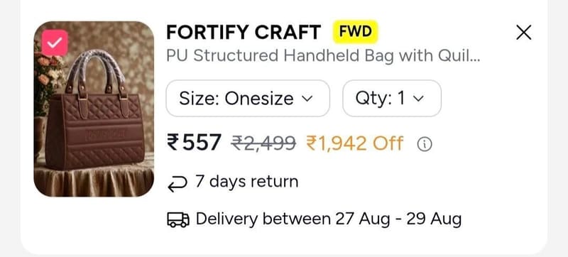 Branded Bag @ ₹557