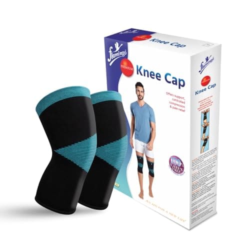 Flamingo Premium Knee Cap | Knee Support Cap for Gym, Sports...
