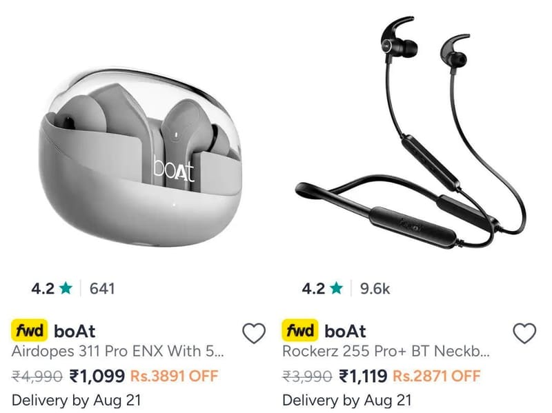 Myntra | Boat audio min. 55% off
